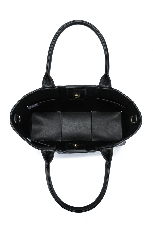 Kate Hill - KH2658 Clover Tote E/W Dual Carry - Black