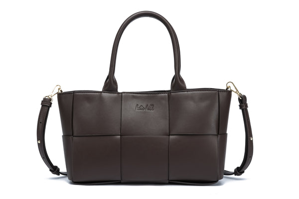 Kate Hill - KH2658 Clover Tote E/W Dual Carry - Chocolate