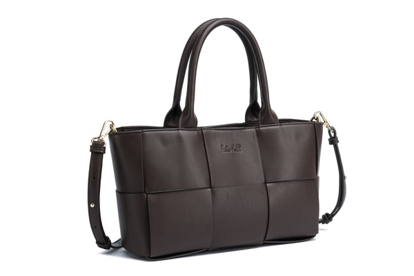 Kate Hill - KH2658 Clover Tote E/W Dual Carry - Chocolate