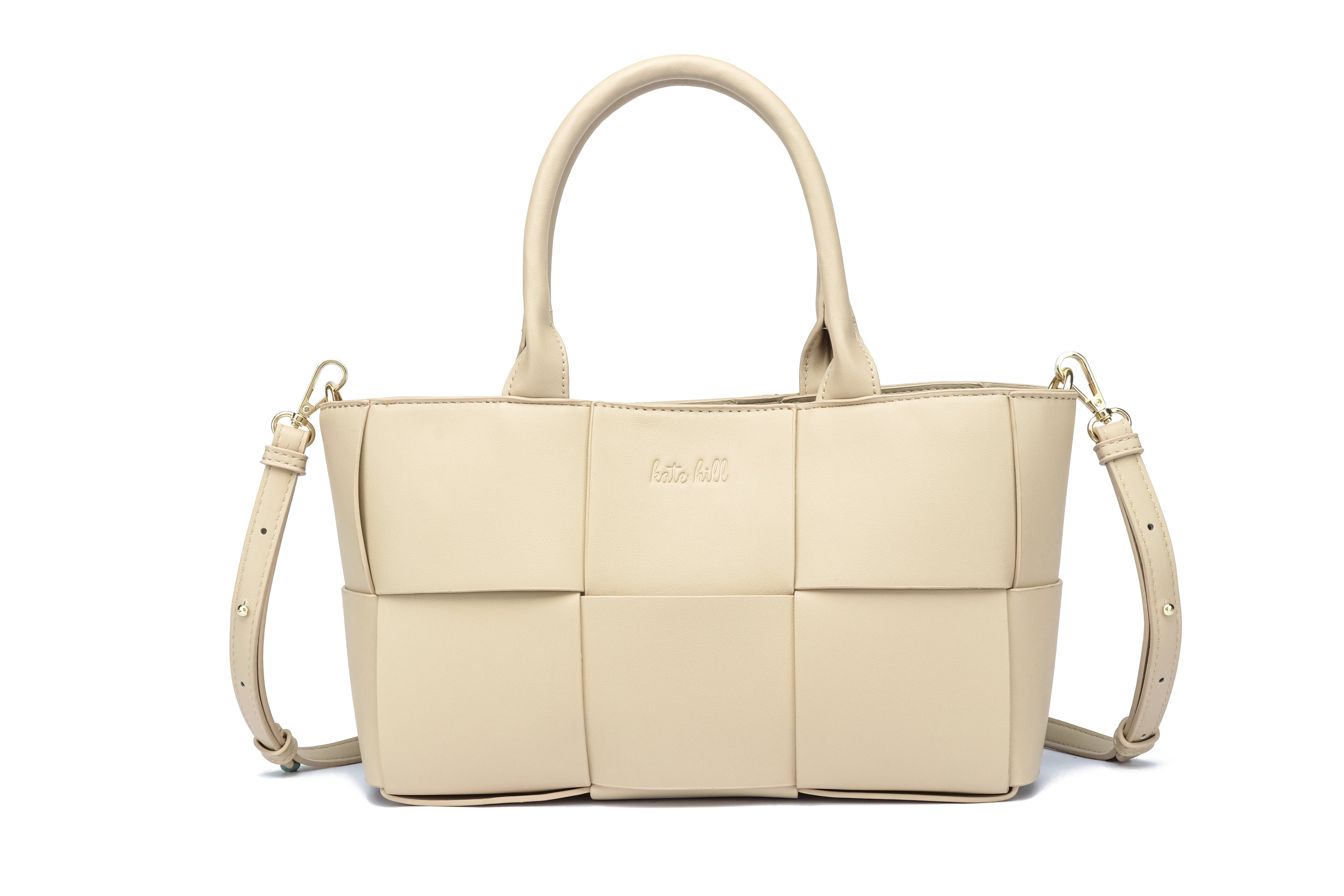 Kate Hill - KH2658 Clover Tote E/W dual carry - Taupe
