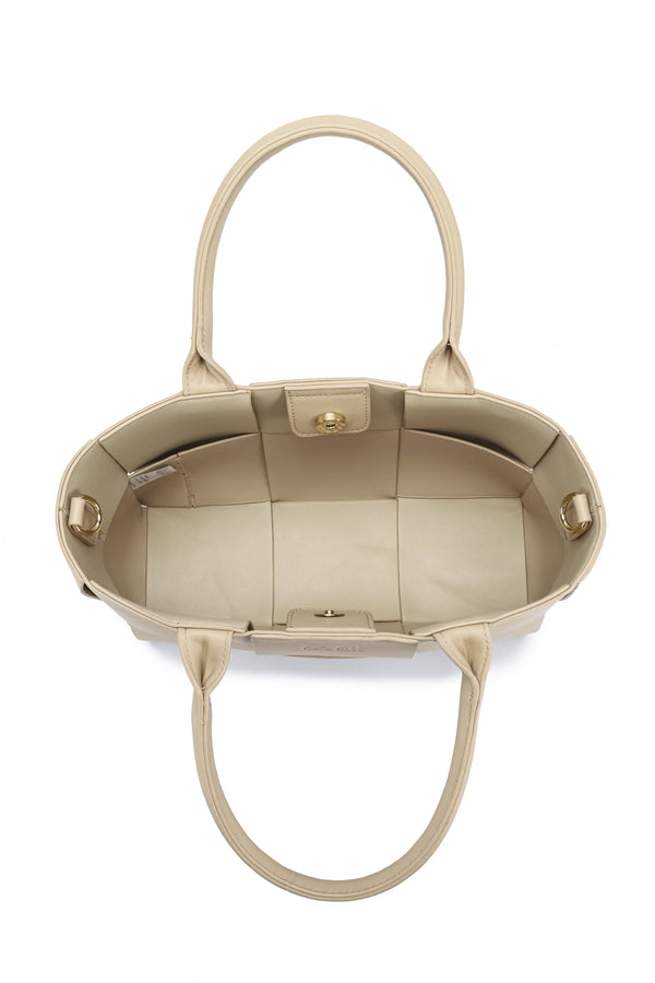 Kate Hill - KH2658 Clover Tote E/W Dual Carry - Taupe