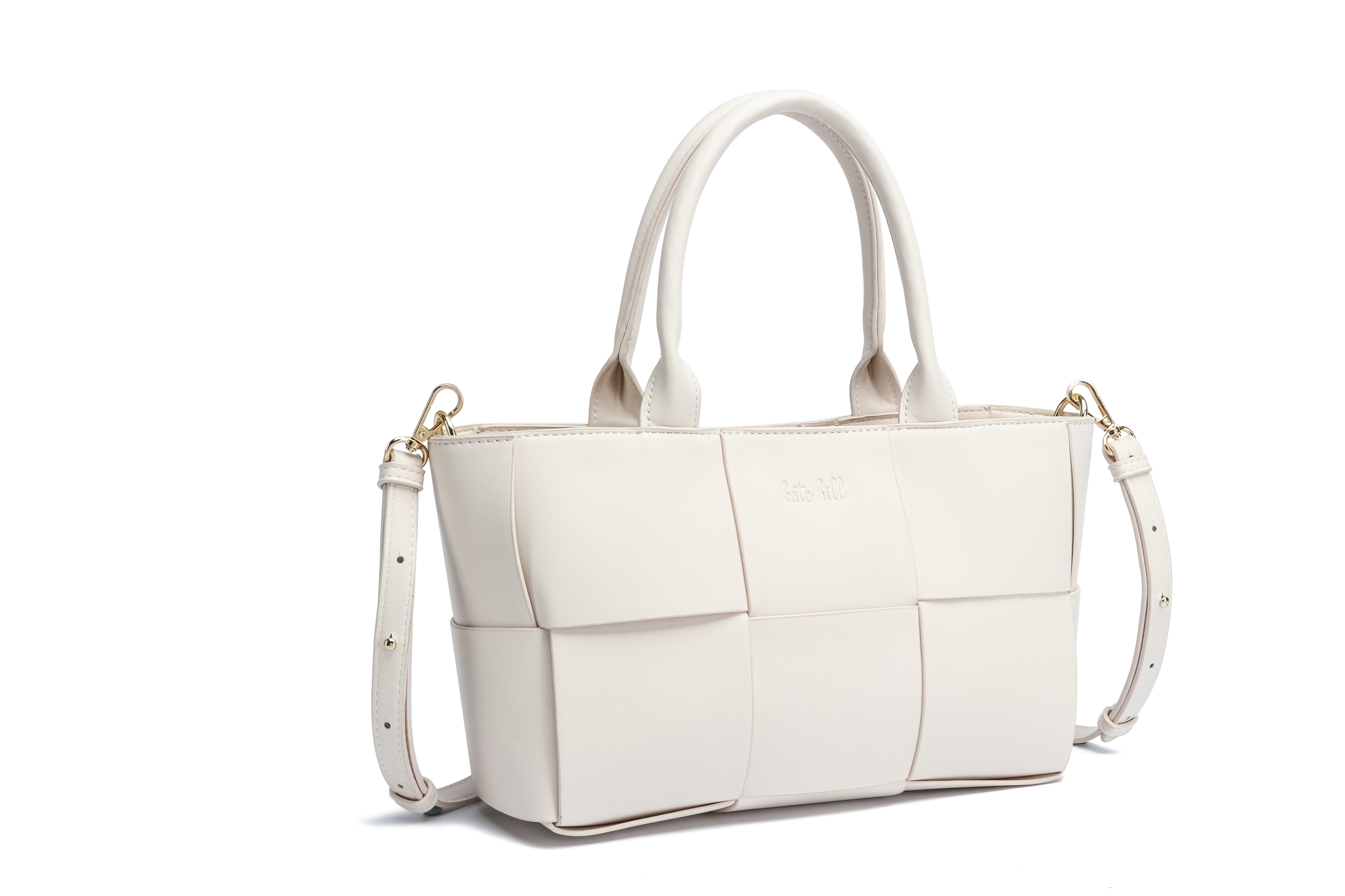 Kate Hill - KH2658 Clover Tote E/W dual carry - Beige Pink