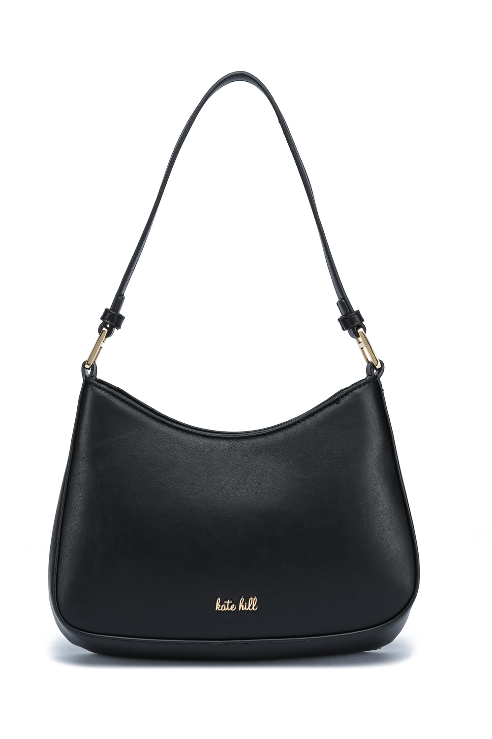 Kate Hill - KH2659 Catherine Ziptop Shoulder Bag - Black