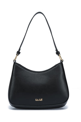 Kate Hill - KH2659 Catherine Ziptop Shoulder bag - Black