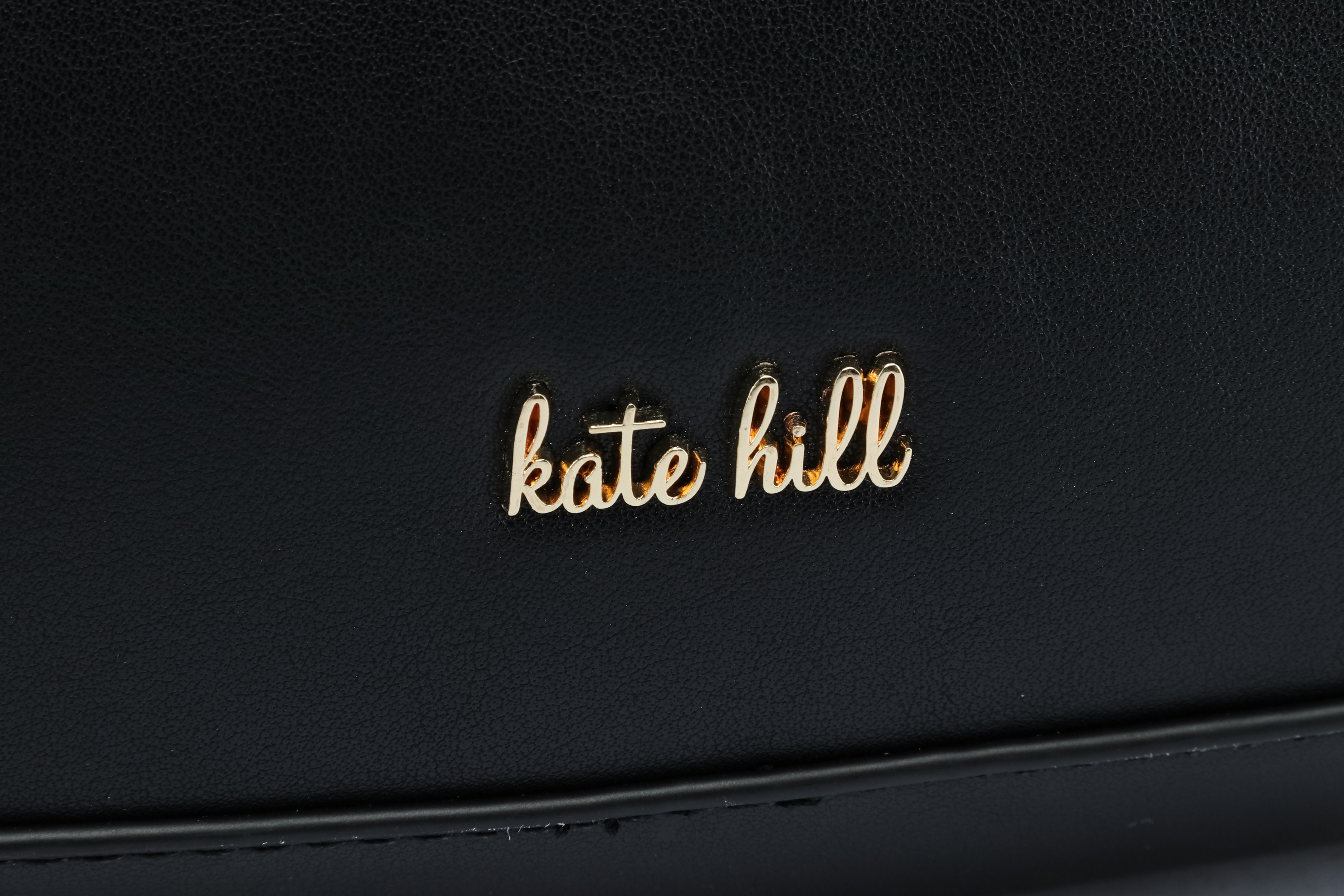 Kate Hill - KH2659 Catherine Ziptop Shoulder bag - Black