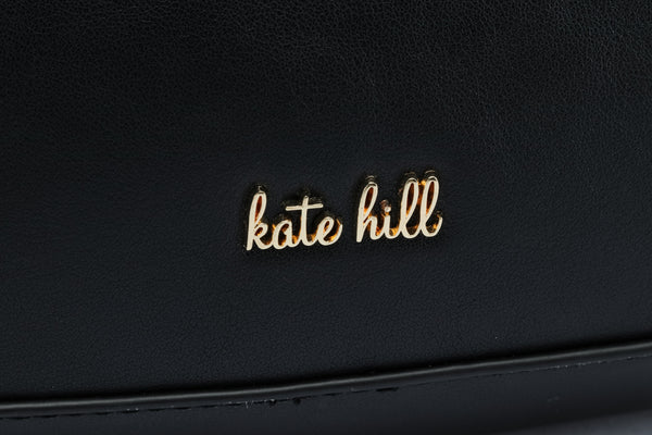 Kate Hill - KH2659 Catherine Ziptop Shoulder Bag - Black