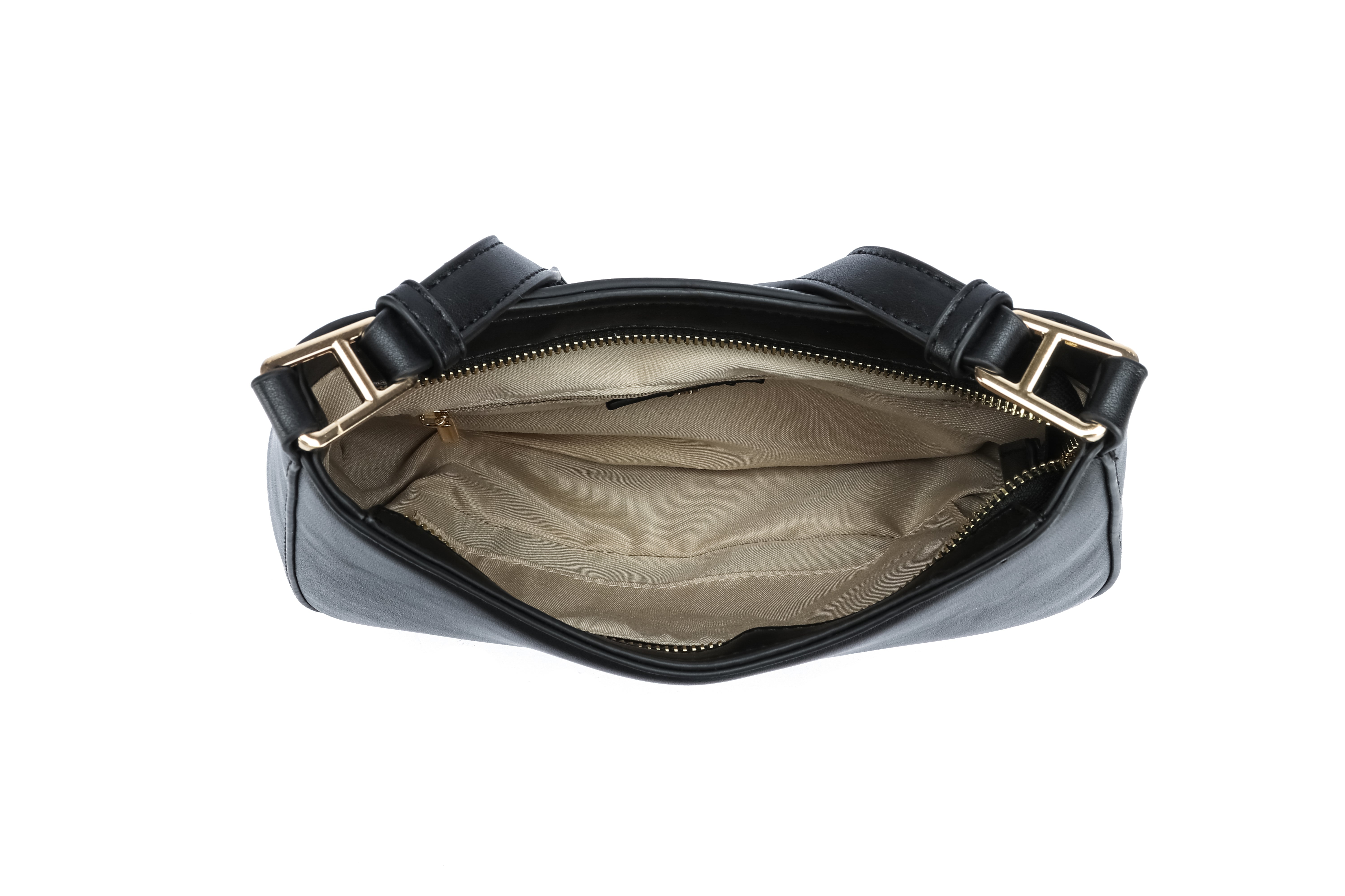 Kate Hill - KH2659 Catherine Ziptop Shoulder bag - Black