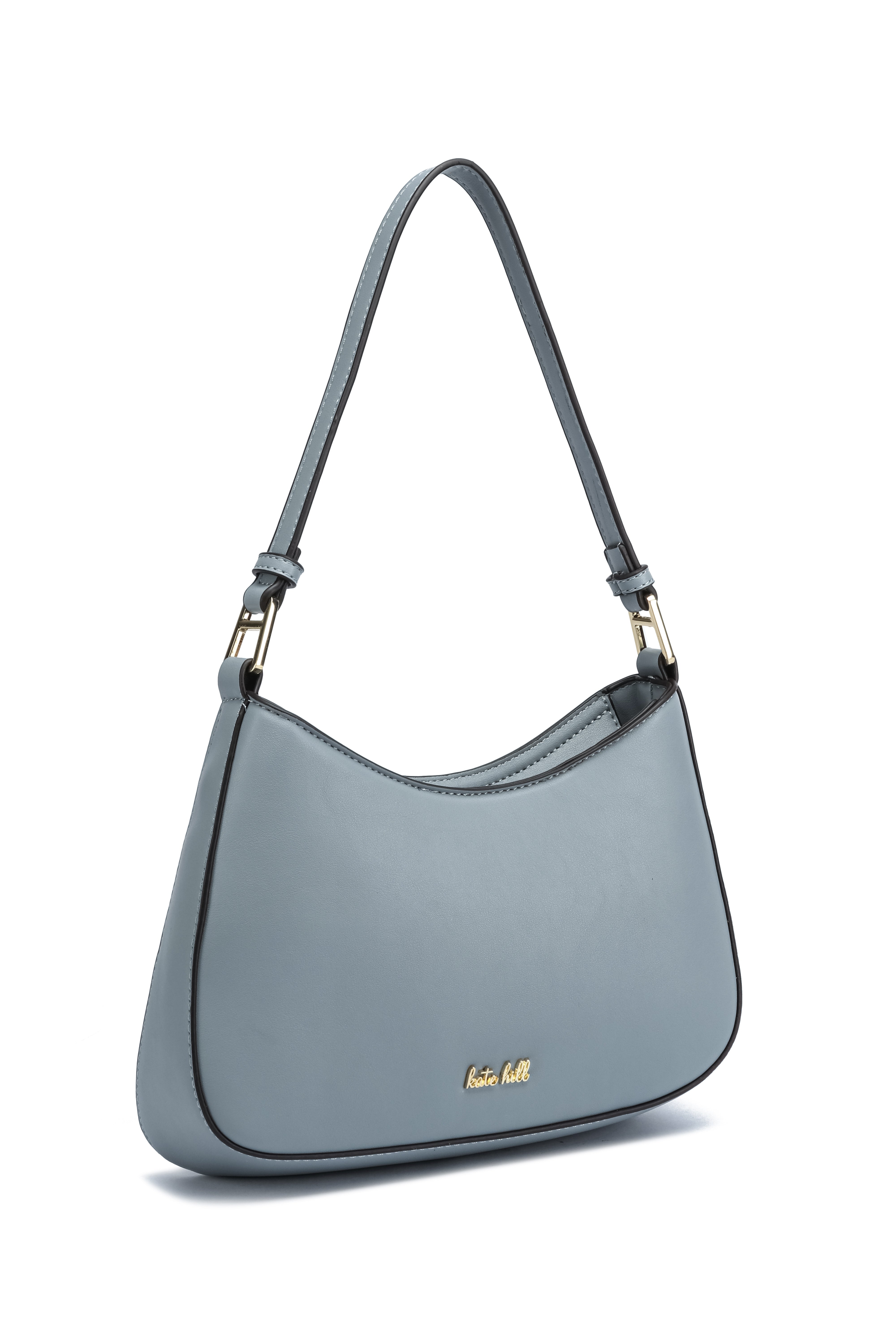 Kate Hill - KH2659 Catherine Ziptop Shoulder bag - Blue