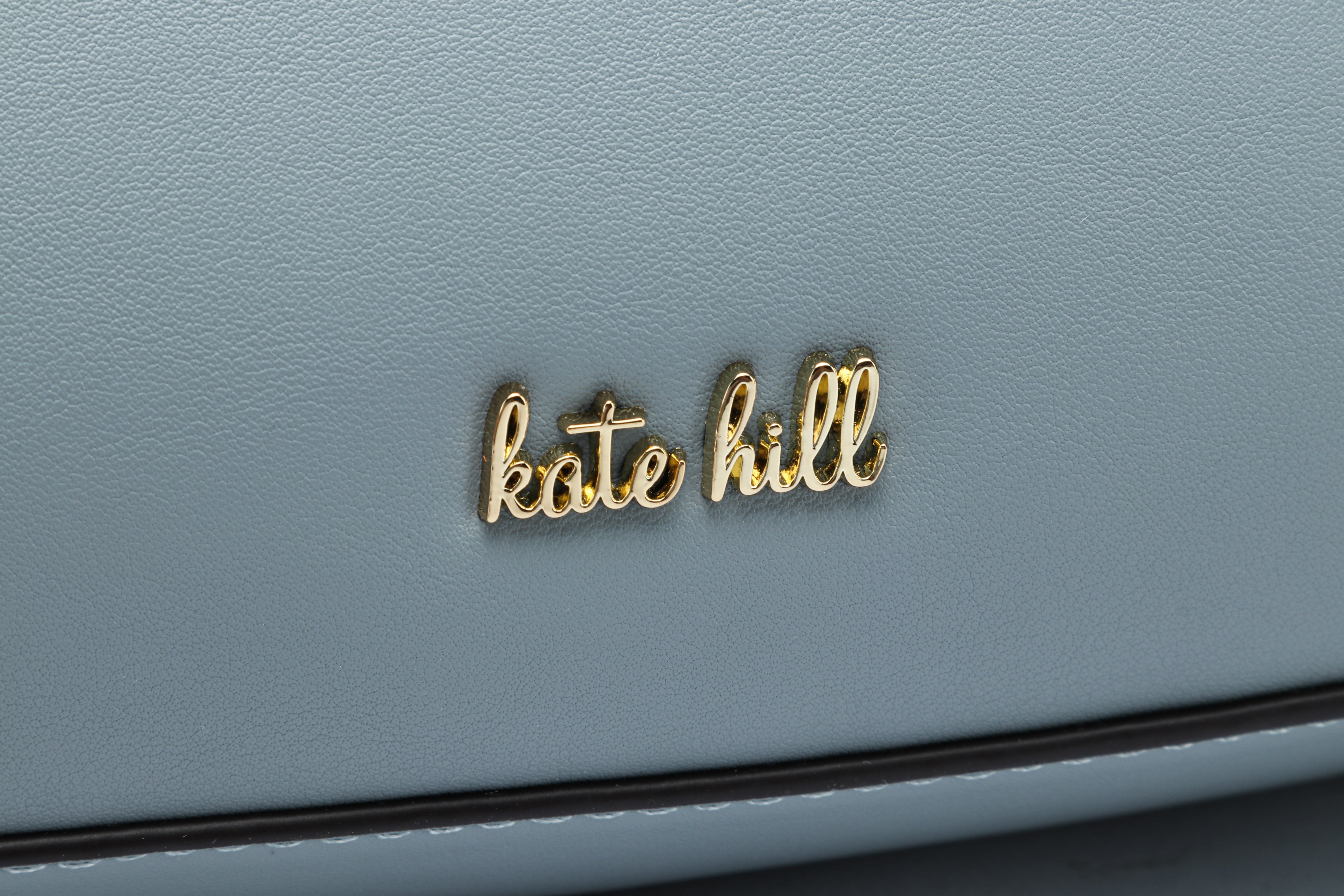 Kate Hill - KH2659 Catherine Ziptop Shoulder bag - Blue