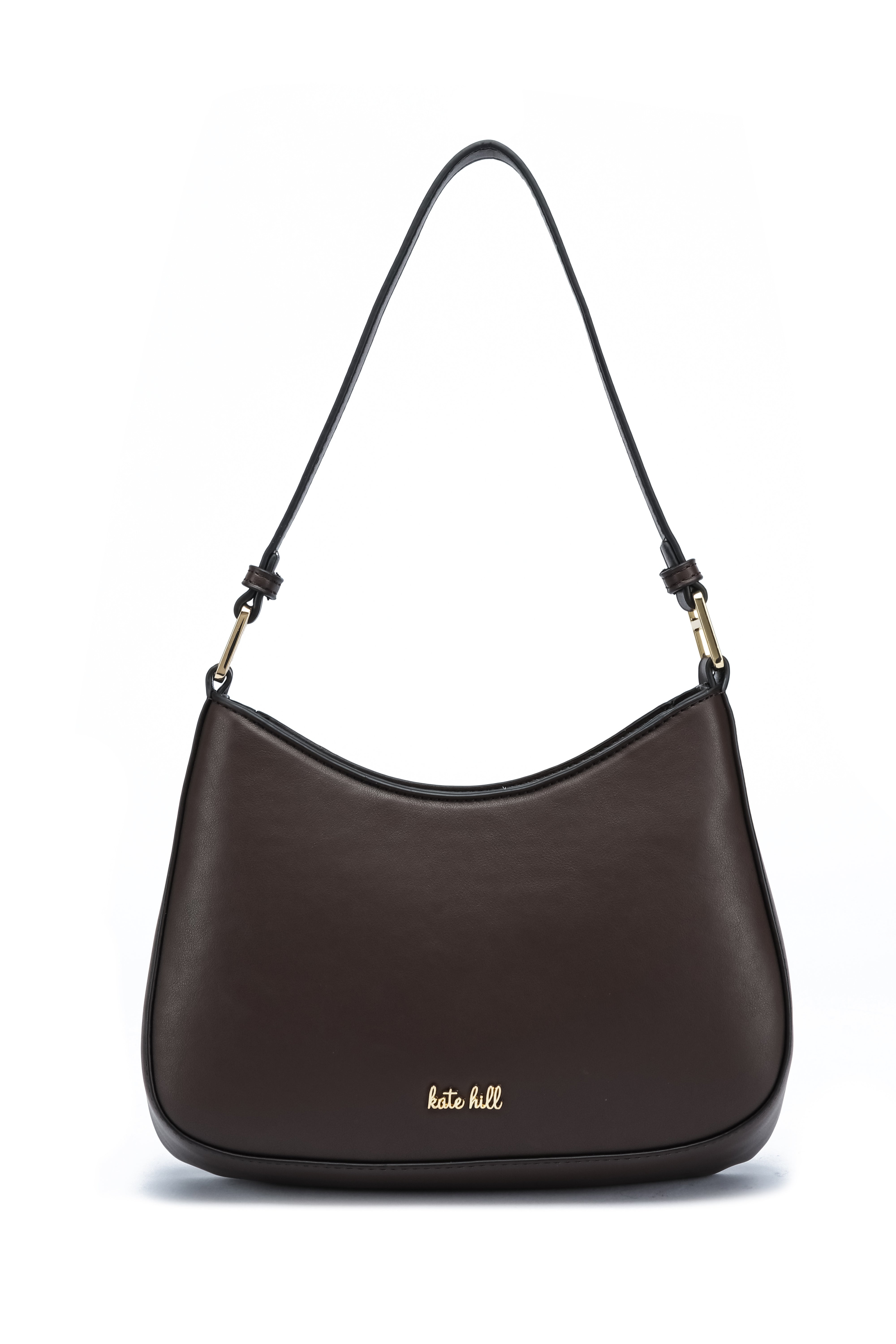 Kate Hill - KH2659 Catherine Ziptop Shoulder bag - Chocolate