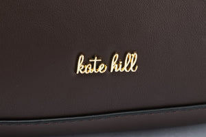 Kate Hill - KH2659 Catherine Ziptop Shoulder Bag - Chocolate