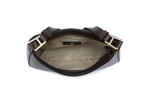 Kate Hill - KH2659 Catherine Ziptop Shoulder Bag - Chocolate