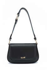 Kate Hill - KH2660 Coco Flap over fashion shoulder bag - Black