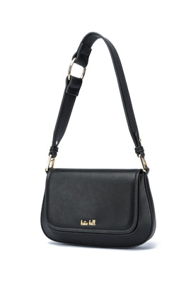 Kate Hill - KH2660 Coco Flap over fashion shoulder bag - Black - 0
