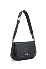 Kate Hill - KH2660 Coco Flap over fashion shoulder bag - Black