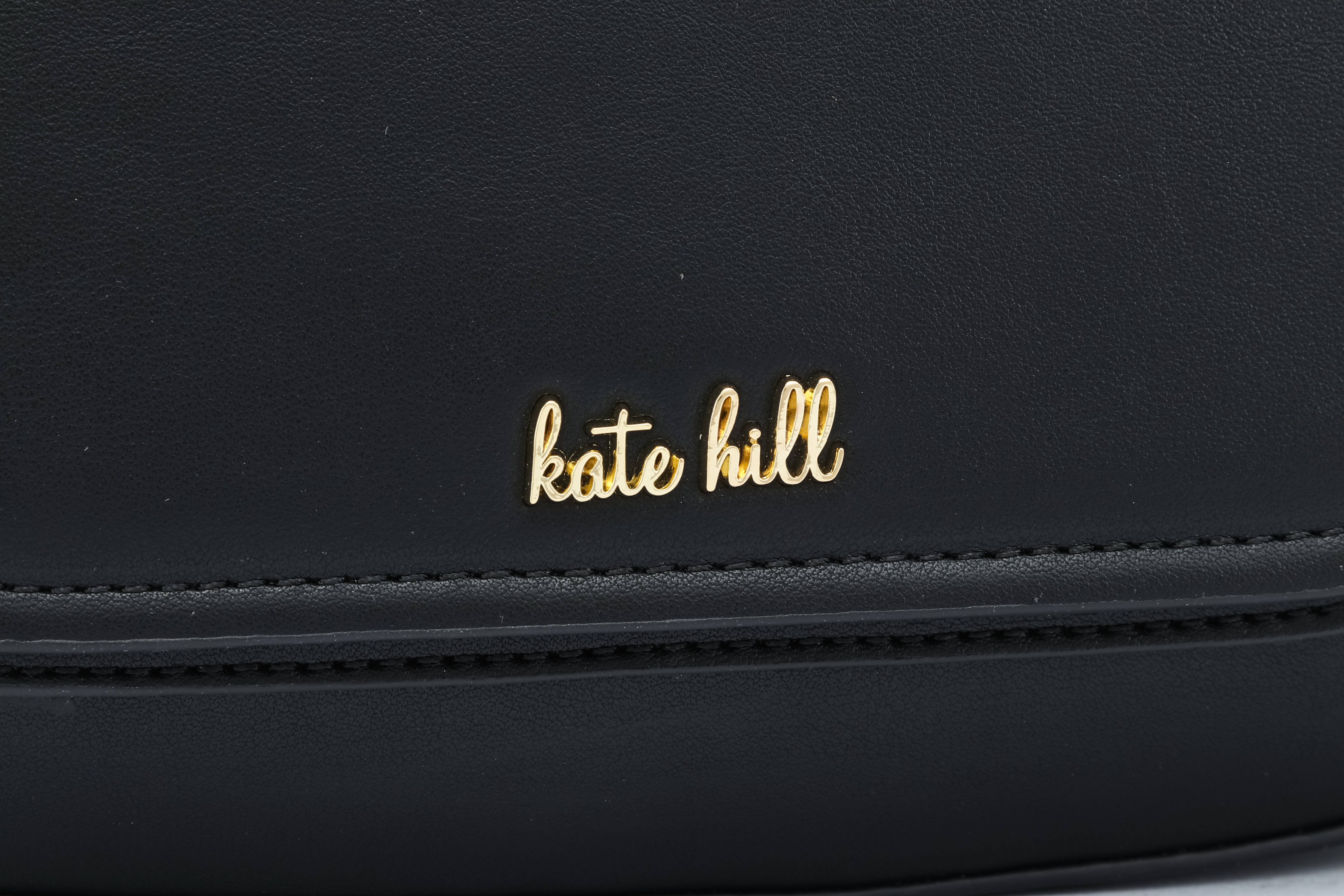 Kate Hill - KH2660 Coco Flap over fashion shoulder bag - Black
