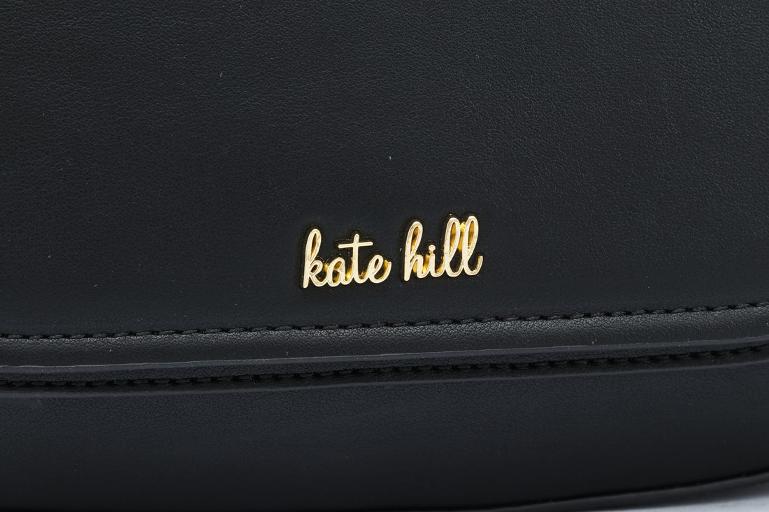 Kate Hill - KH2660 Coco Flap Over Fashion Shoulder Bag - Black