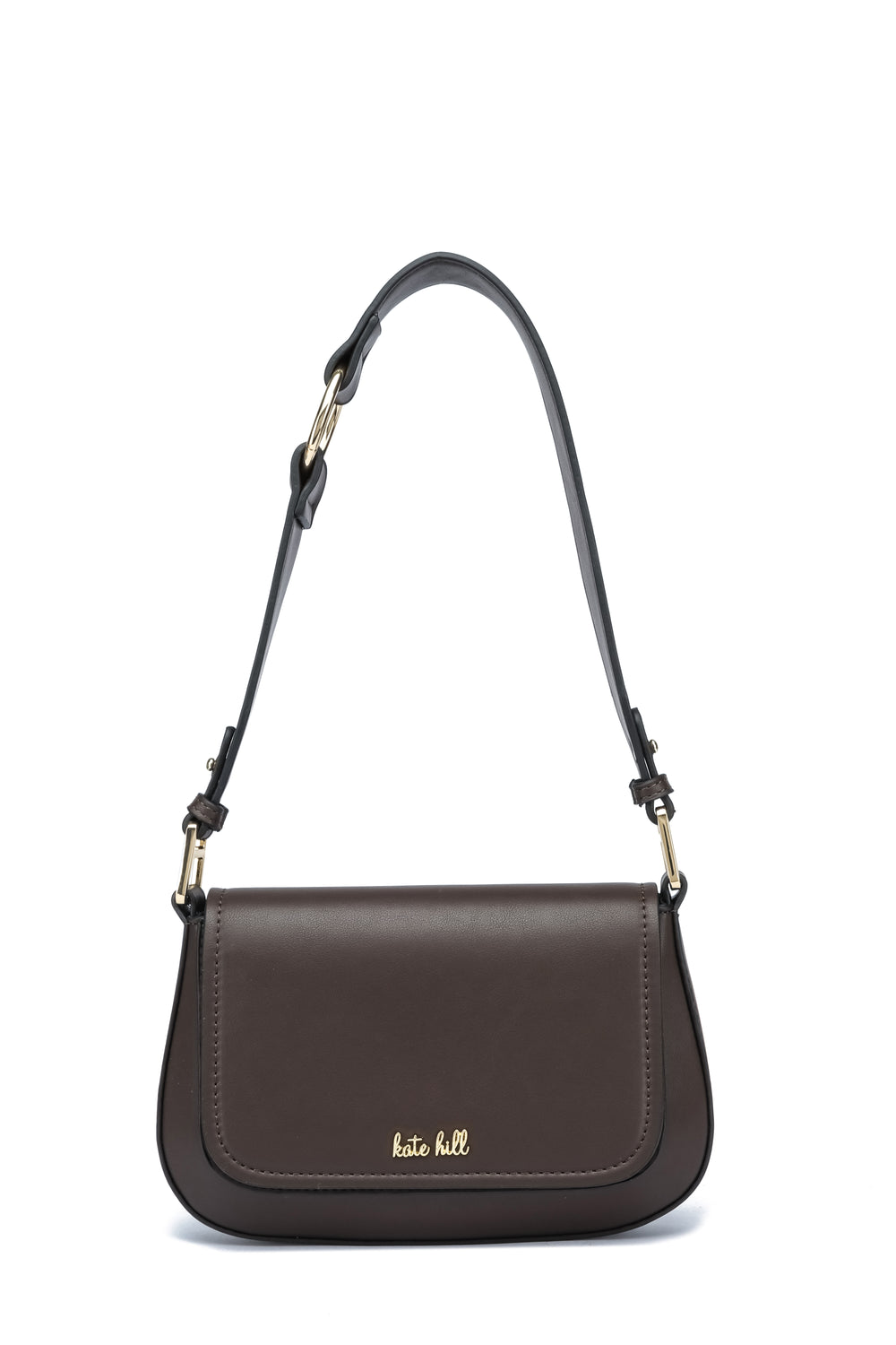 Kate Hill - KH2660 Coco Flap Over Fashion Shoulder Bag - Chocolate