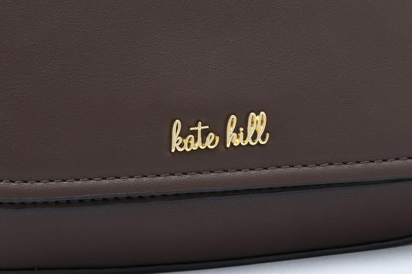 Kate Hill - KH2660 Coco Flap Over Fashion Shoulder Bag - Chocolate