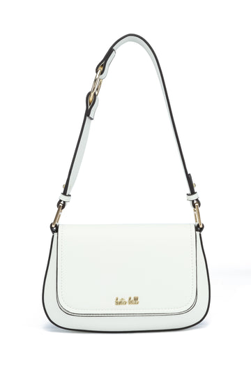Kate Hill - KH2660 Coco Flap over fashion shoulder bag - Ivory