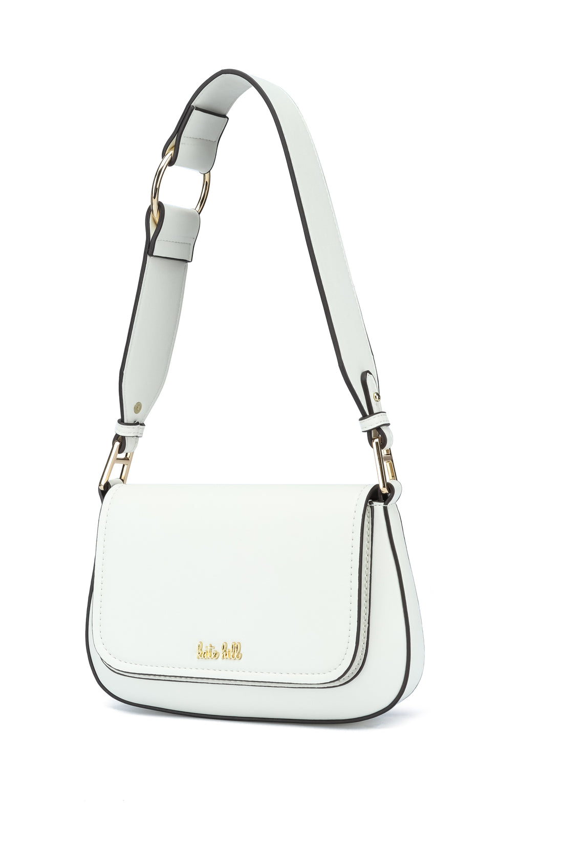 Kate Hill - KH2660 Coco Flap Over Fashion Shoulder Bag - Ivory