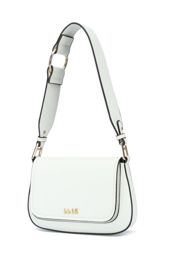 Kate Hill - KH2660 Coco Flap over fashion shoulder bag - Ivory - 0