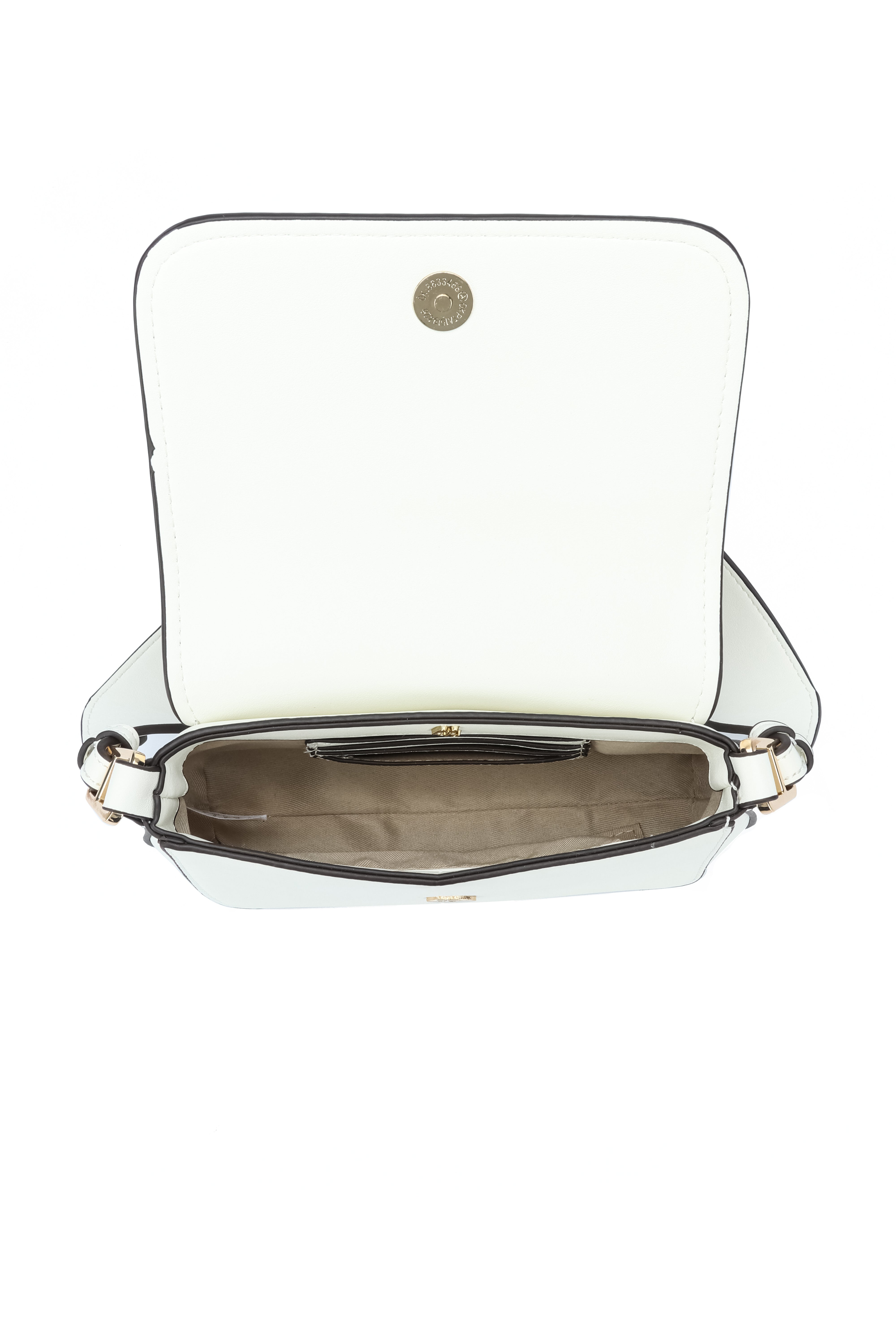 Kate Hill - KH2660 Coco Flap over fashion shoulder bag - Ivory