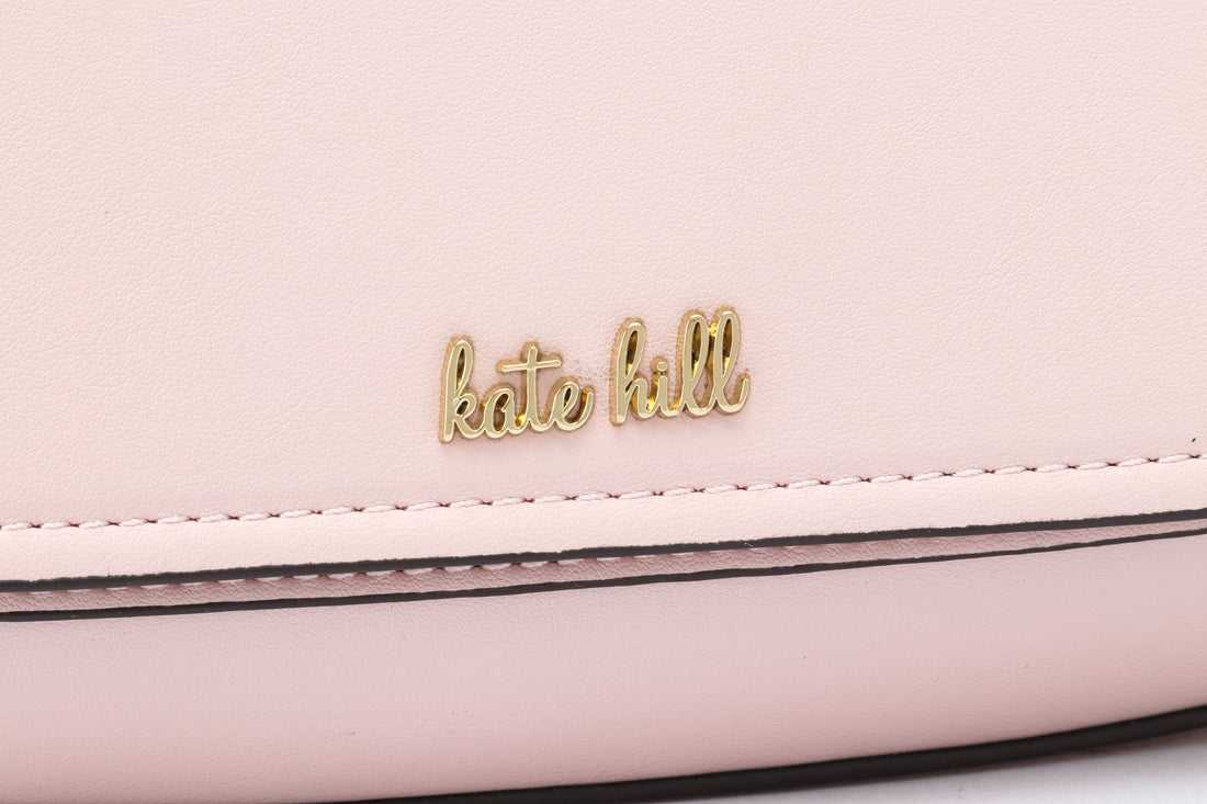 Kate Hill - KH2660 Coco Flap Over Fashion Shoulder Bag - Pink
