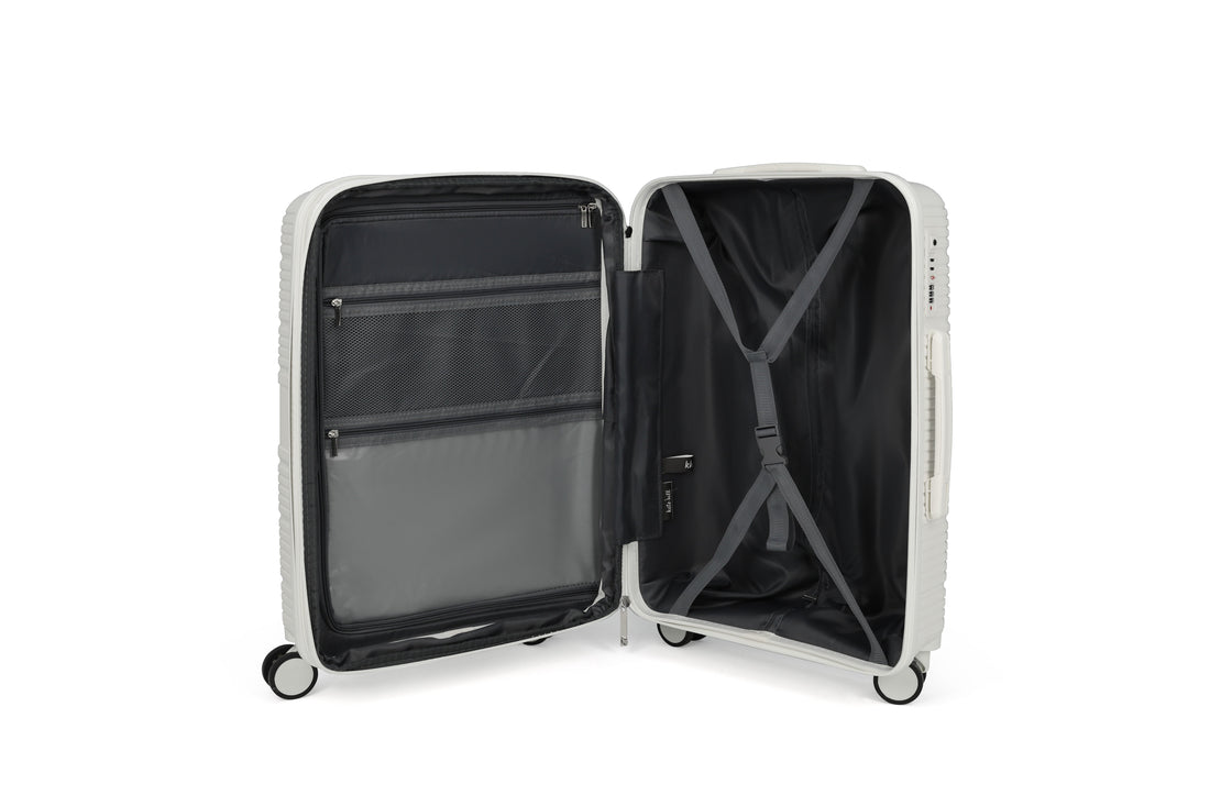Kate Hill - Aspen KH89 73cm Large Spinner Suitcase - White