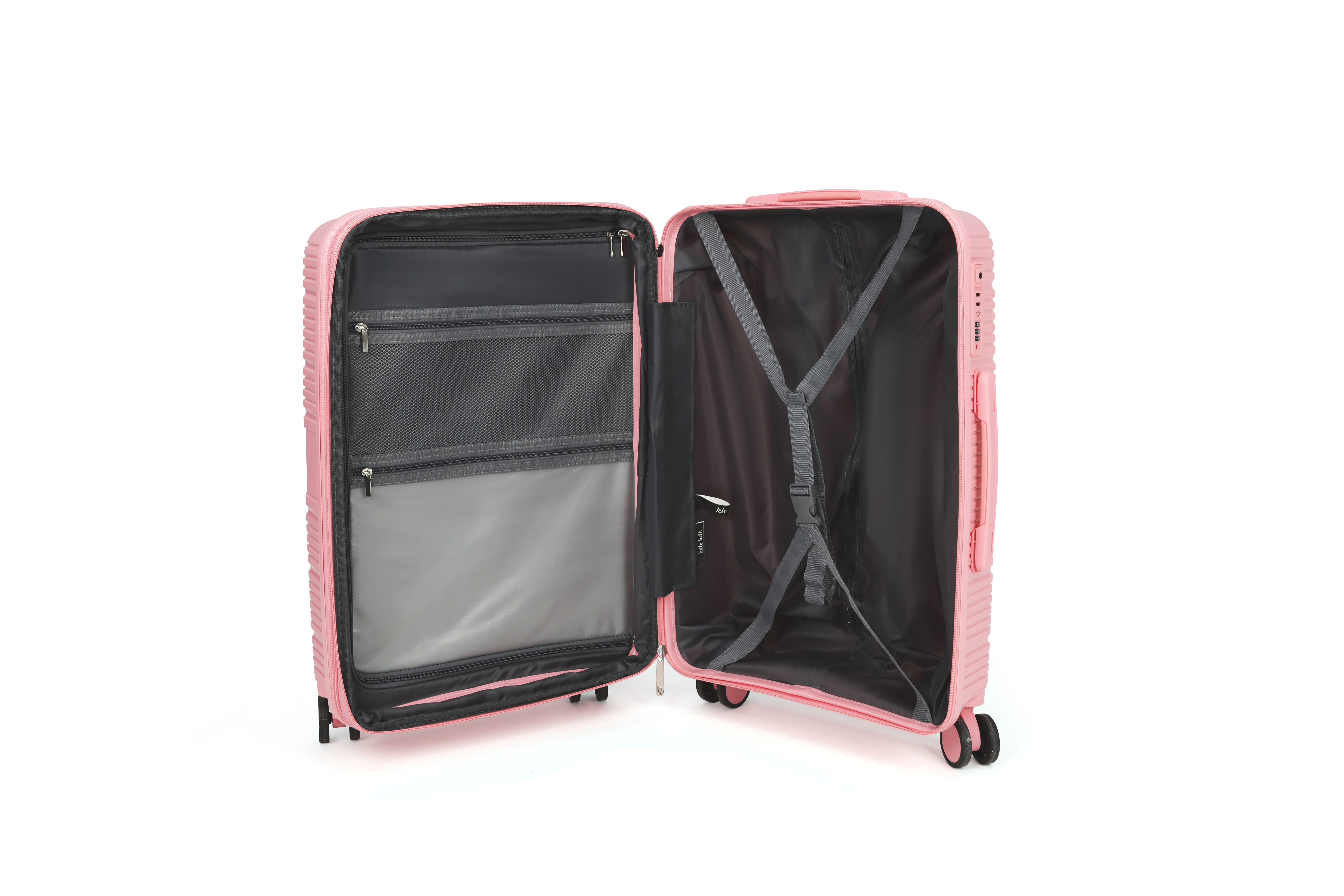 Kate Hill - Aspen KH89 64.5cm Medium Spinner Suitcase - Pink