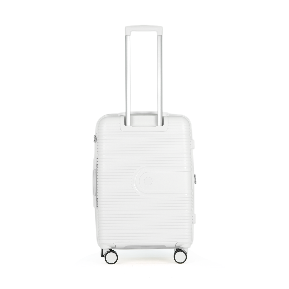 Kate Hill - Aspen KH89 64.5cm Medium Spinner Suitcase - White