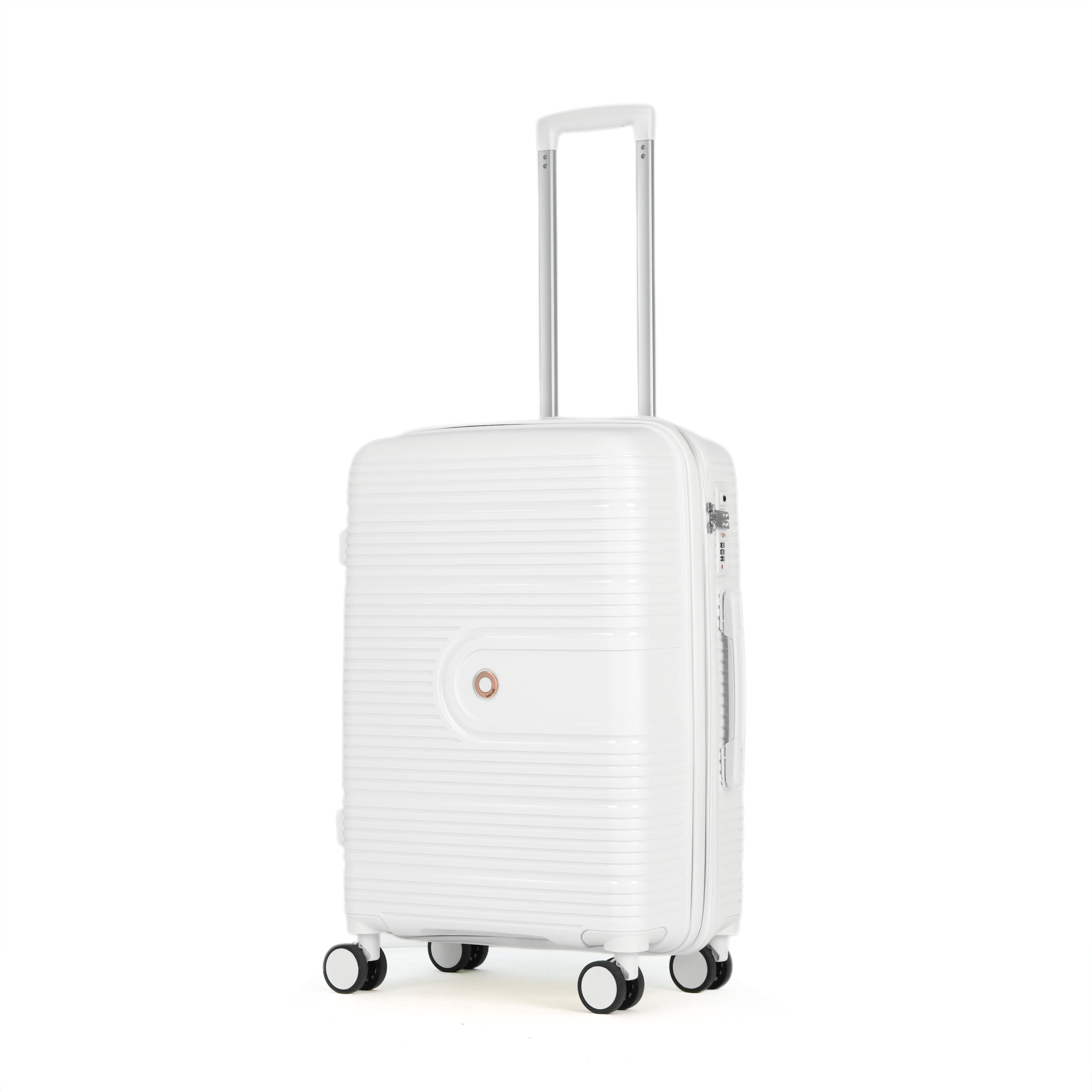 Kate Hill - Aspen KH89 64.5cm Medium Spinner Suitcase - White