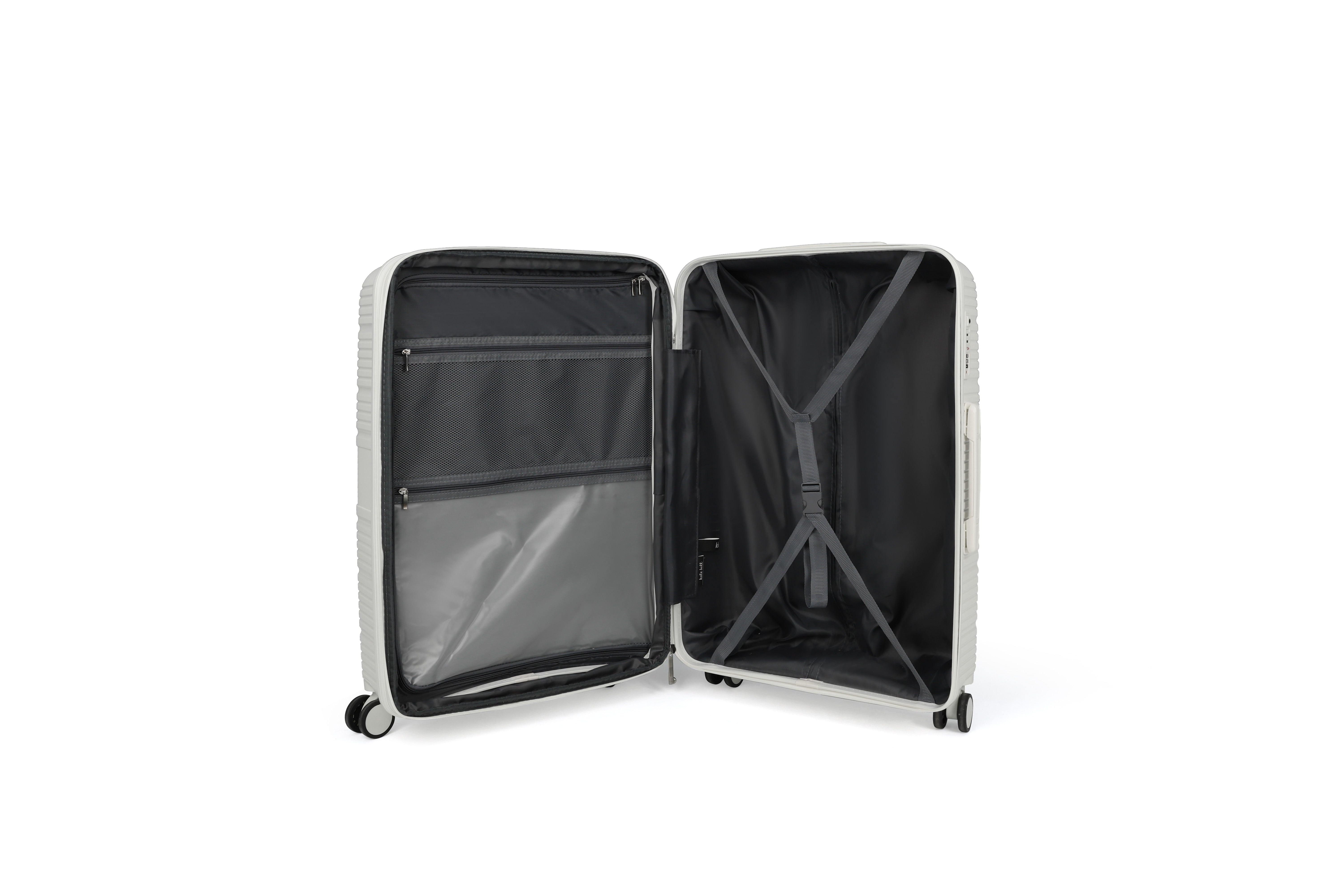 Kate Hill - Aspen KH89 64.5cm Medium Spinner Suitcase - White