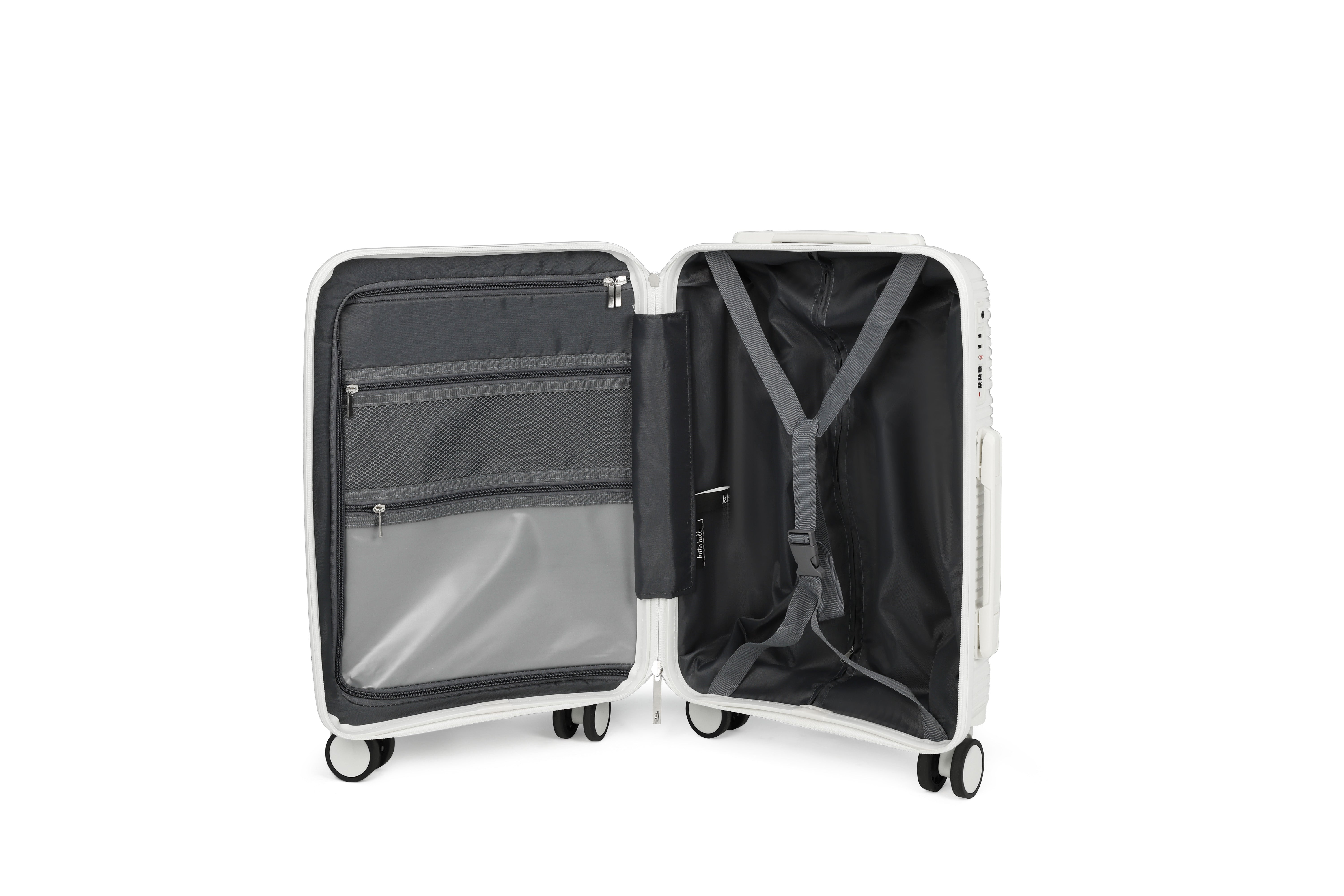 Kate Hill - Aspen KH89 54cm Carry on Spinner - White