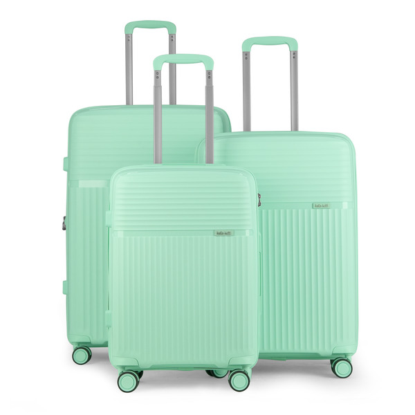 Kate Hill - Tribeca 3 Piece Luggage Set Small Medium Large - Mint