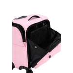 Kate Hill - KL-76-S Willow Black Mini 4 Wheel Carry-On - Pink