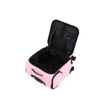 Kate Hill - KL-76-S Willow Black Mini 4 Wheel Carry-On - Pink