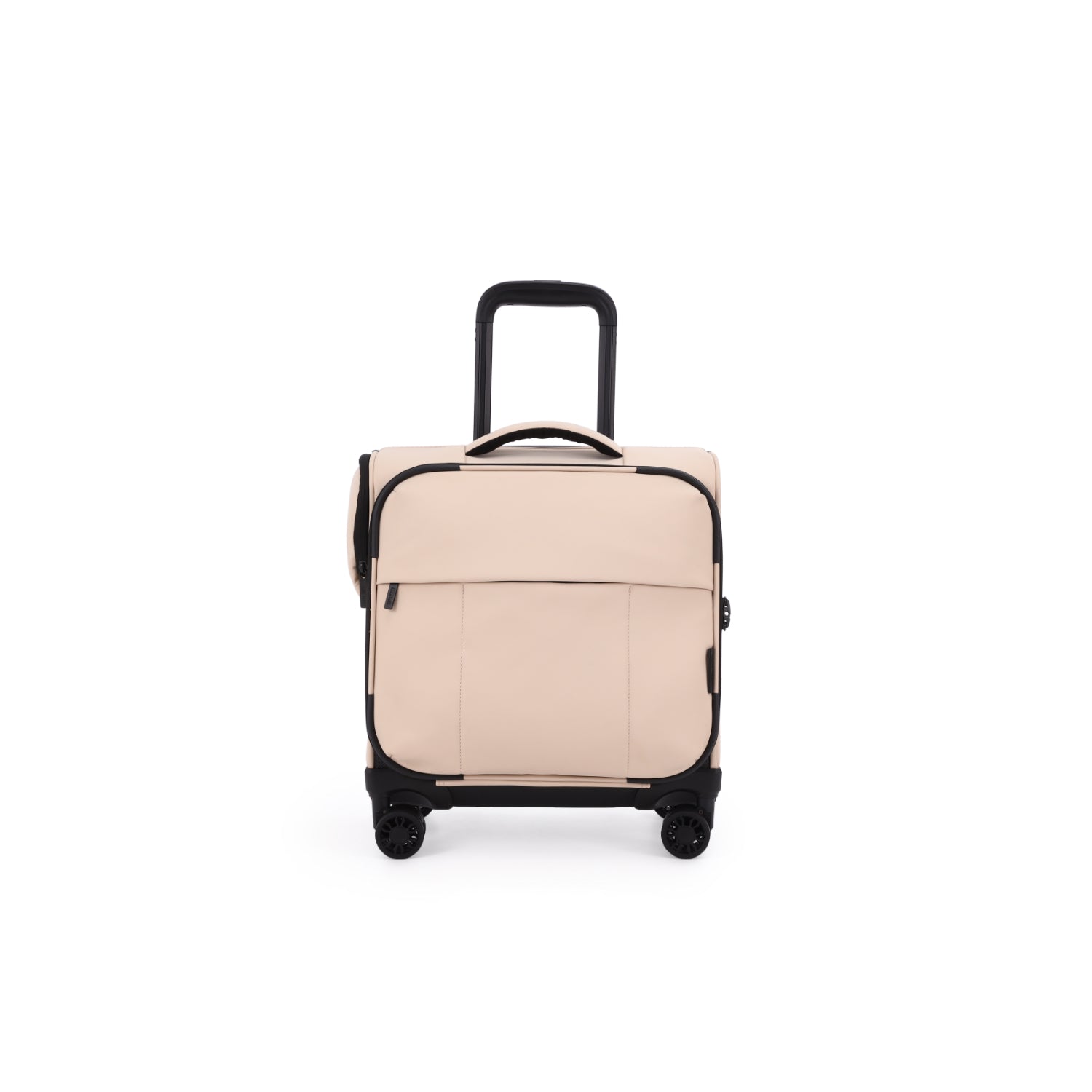 Kate Hill - KL-76-S Willow Black Mini 4 Wheel Carry-On - Beige