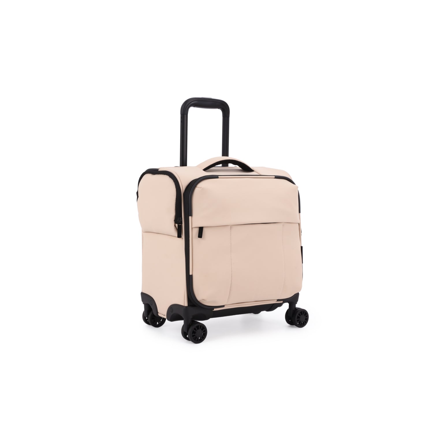 Kate Hill - KL-76-S Willow Black Mini 4 Wheel Carry-On - Beige