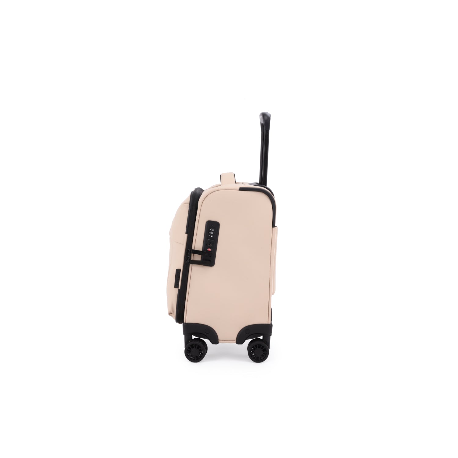 Kate Hill - KL-76-S Willow Black Mini 4 Wheel Carry-On - Beige