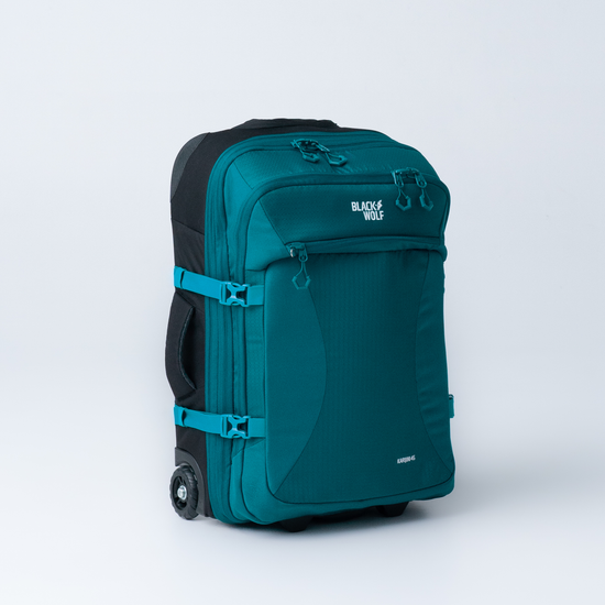Black Wolf - Karijini 45+10L backpack on Wheels - Quetzal Green