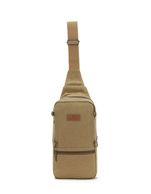 Louise Berry - LB012-B Canvas Sling Backpack - Khaki