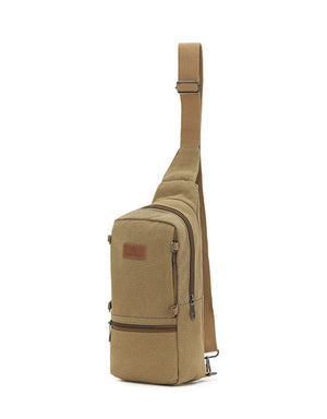 Louise Berry - LB012-B Canvas Sling Backpack - Khaki