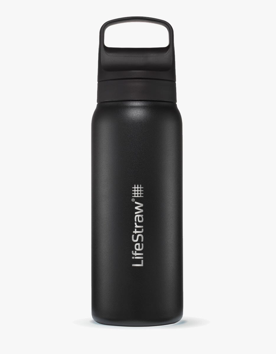 Life Straw - Go 2.0 Stainless Steel 700ml Water Bottle - Black