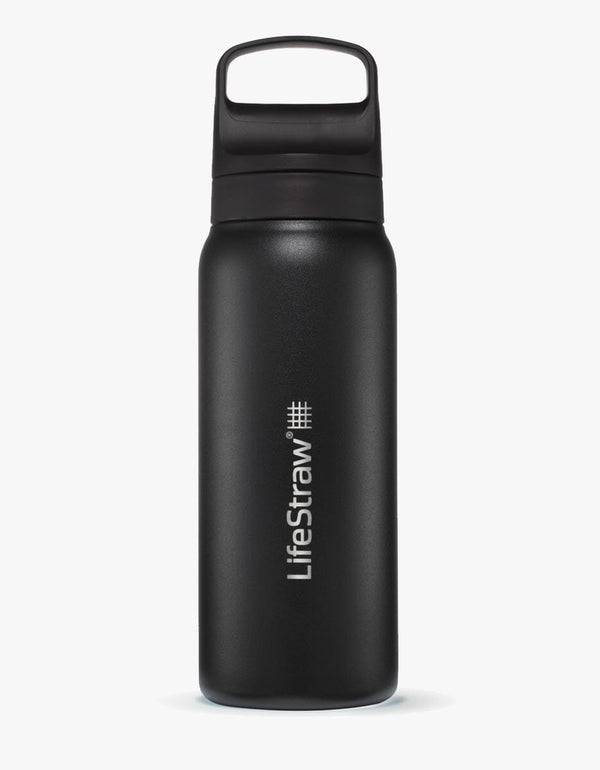 Life Straw - Go 2.0 Stainless Steel 700ml Water Bottle - Black