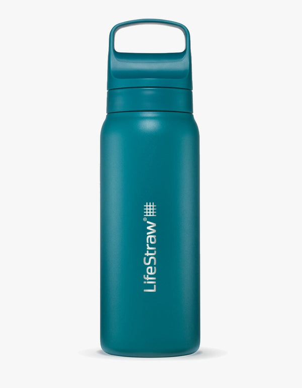 Life Straw - Go 2.0 Stainless Steel 700ml Water Bottle - Laguna Teal