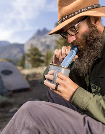 LifeStraw - Peak Series Personal Water Straw - Dark Mountain Grey - 0