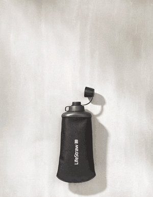 Lifestraw - 650ml Collapsible Squeeze Bottle - Dark Mountain Grey