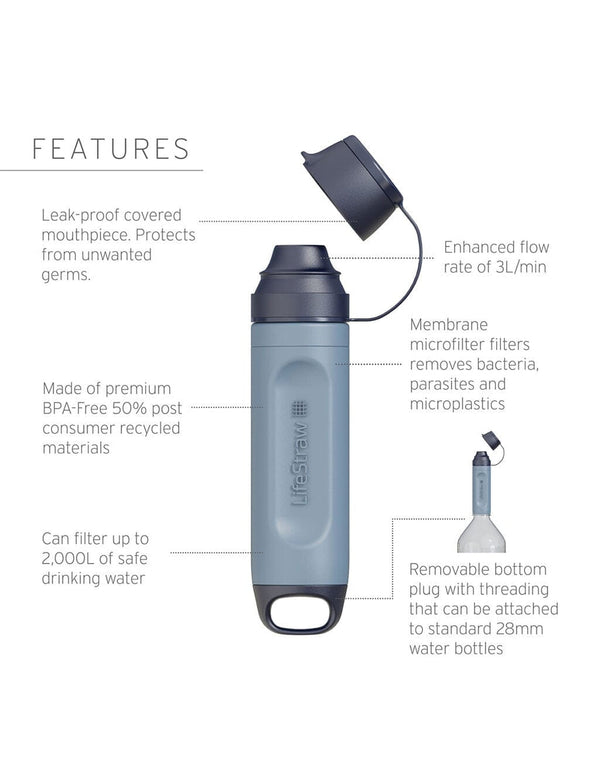 Lifestraw - Peak Series Solo Personal Straw - Mountain Blue