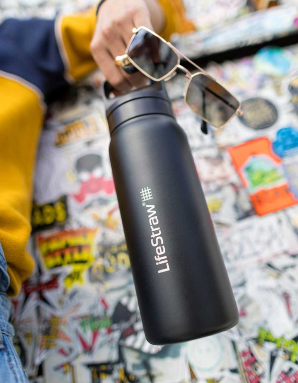 Life Straw - Go 2.0 Stainless Steel 700ml Water Bottle - Aegean Sea